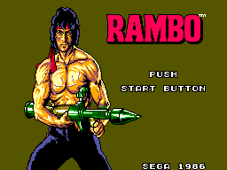 Rambo - First Blood Part II Title Screen